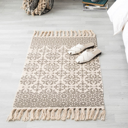 Cotton Linen Floor Mat