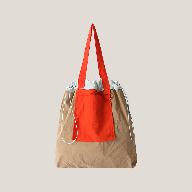 Contrast Color Tote