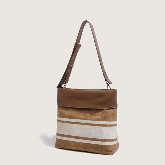 Canvas With Leather Tote