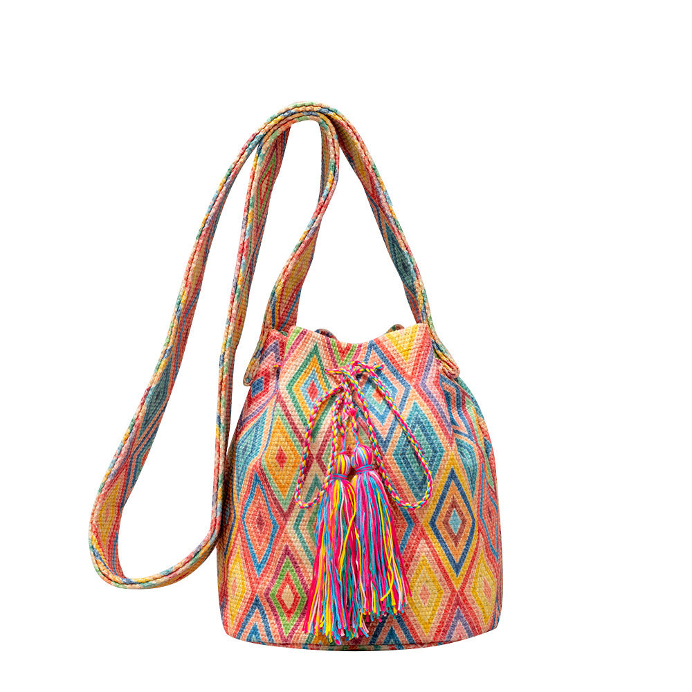 Ethnic Style Crossbody Commuter