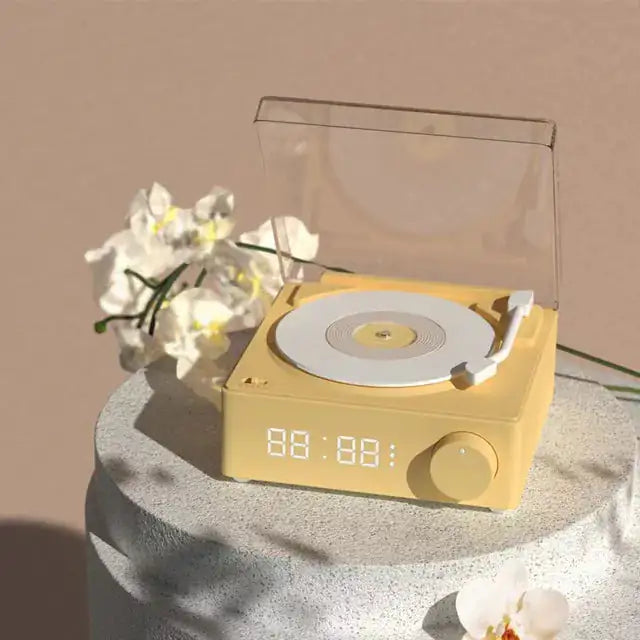 New Retro Vinyl Bluetooth Speaker and Alarm Clock