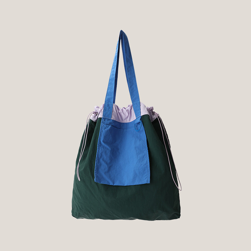 Contrast Color Tote