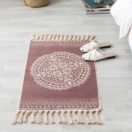 Cotton Linen Floor Mat