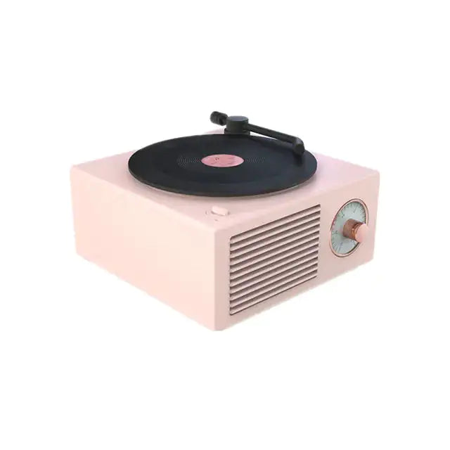 New Retro Vinyl Bluetooth Speaker and Alarm Clock