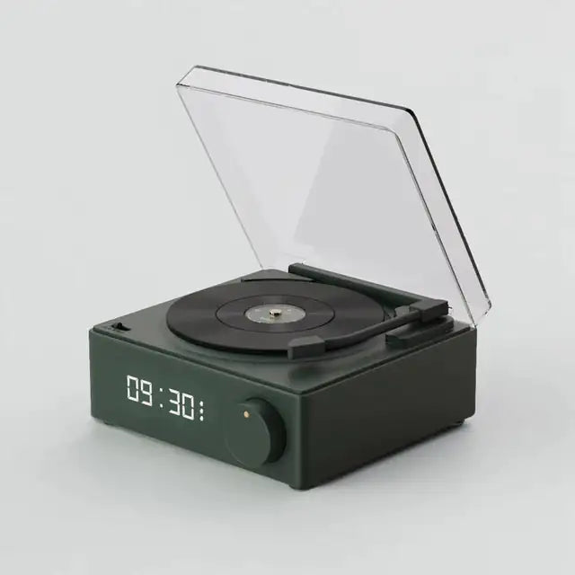 New Retro Vinyl Bluetooth Speaker and Alarm Clock