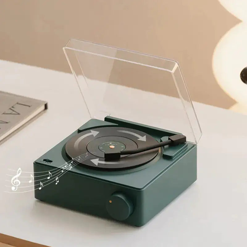 New Retro Vinyl Bluetooth Speaker and Alarm Clock