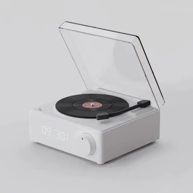 New Retro Vinyl Bluetooth Speaker and Alarm Clock