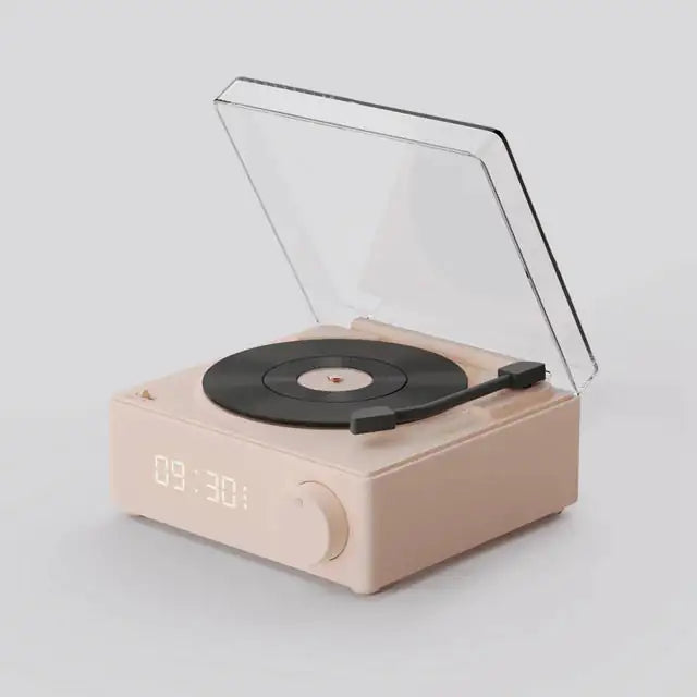 New Retro Vinyl Bluetooth Speaker and Alarm Clock