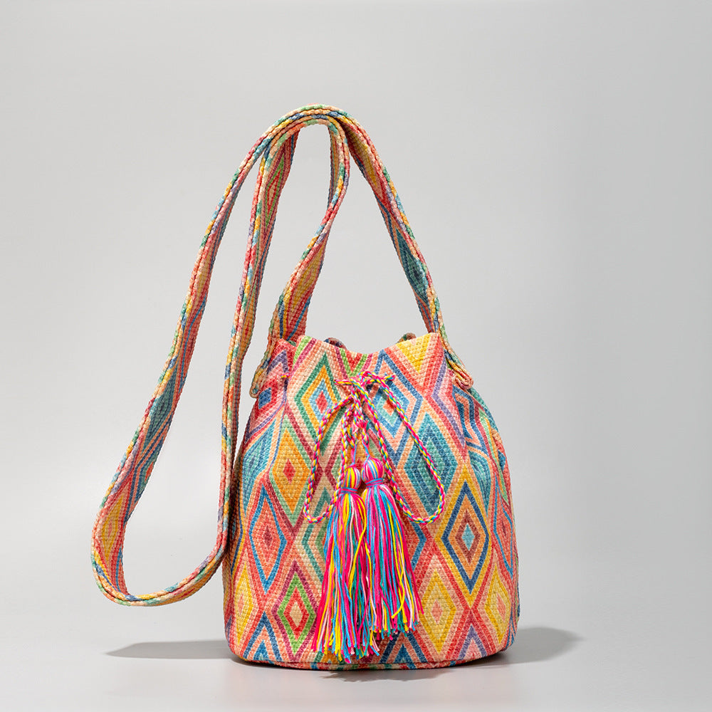 Ethnic Style Crossbody Commuter